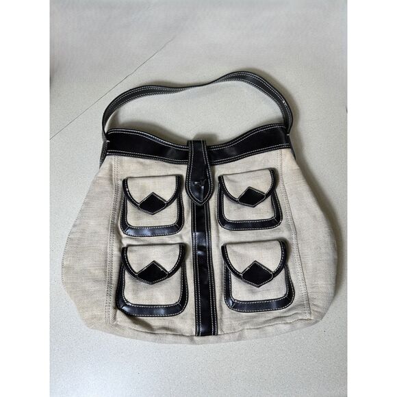 Banana Republic Women's Jute & Cotton Summer Shoulder Bag - Picture 1 of 5